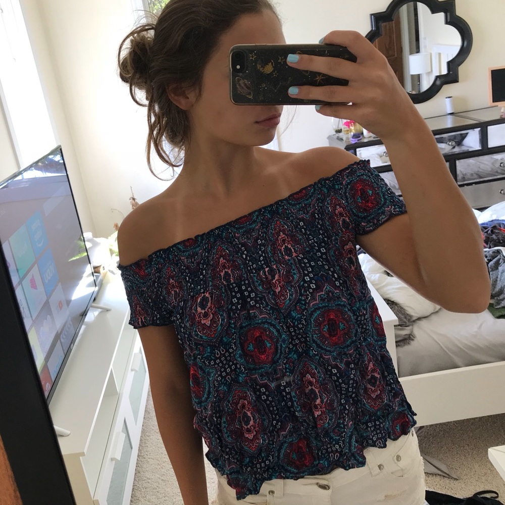 off the shoulder shirt